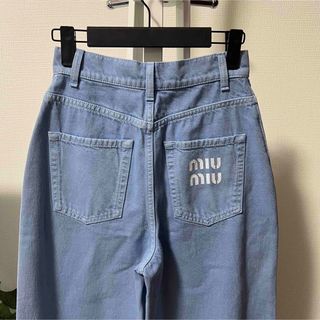 miumiu - miu miu ミュウミュウ デニム パンツ 後ろポケットロゴ入り