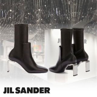 jil sander ジルサンダー 38 ショートブーツ　メタルヒール