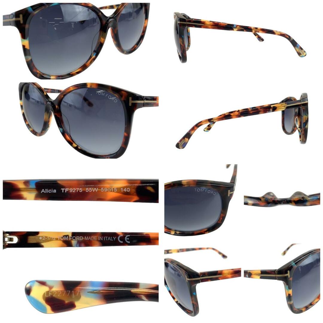 TOM FORD(トムフォード)のTOM FORD トムフォード Alicia ブラウン 茶 マーブル プラスチック TF9275 55W 59□15 140 サングラス バタフライ メンズ 403324 【中古】 メンズのファッション小物(サングラス/メガネ)の商品写真