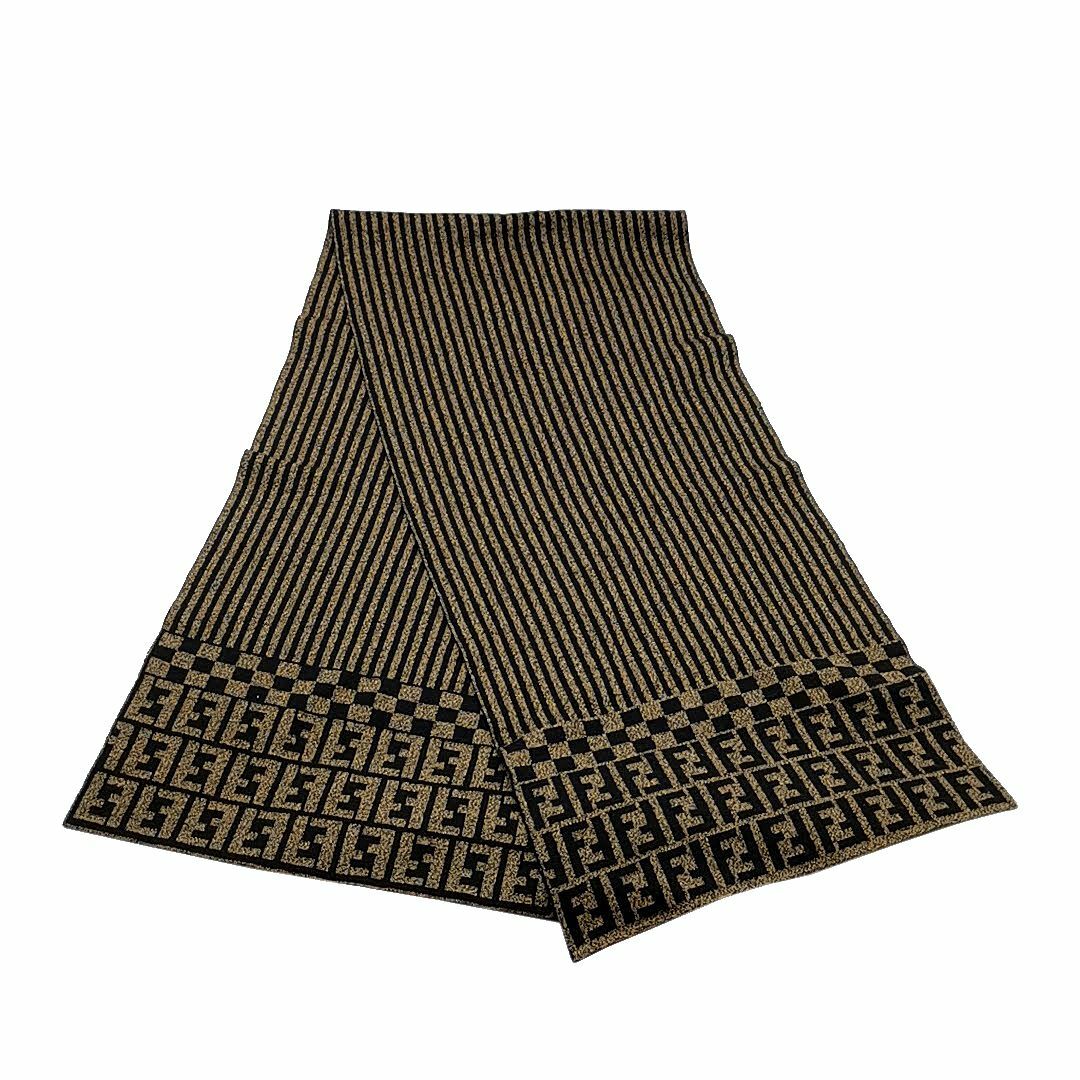 美品 フェンディ FENDI マフラー ズッカ柄 03-23080703-