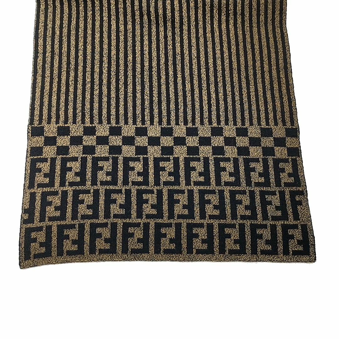 美品 フェンディ FENDI マフラー ズッカ柄 03-23080703-