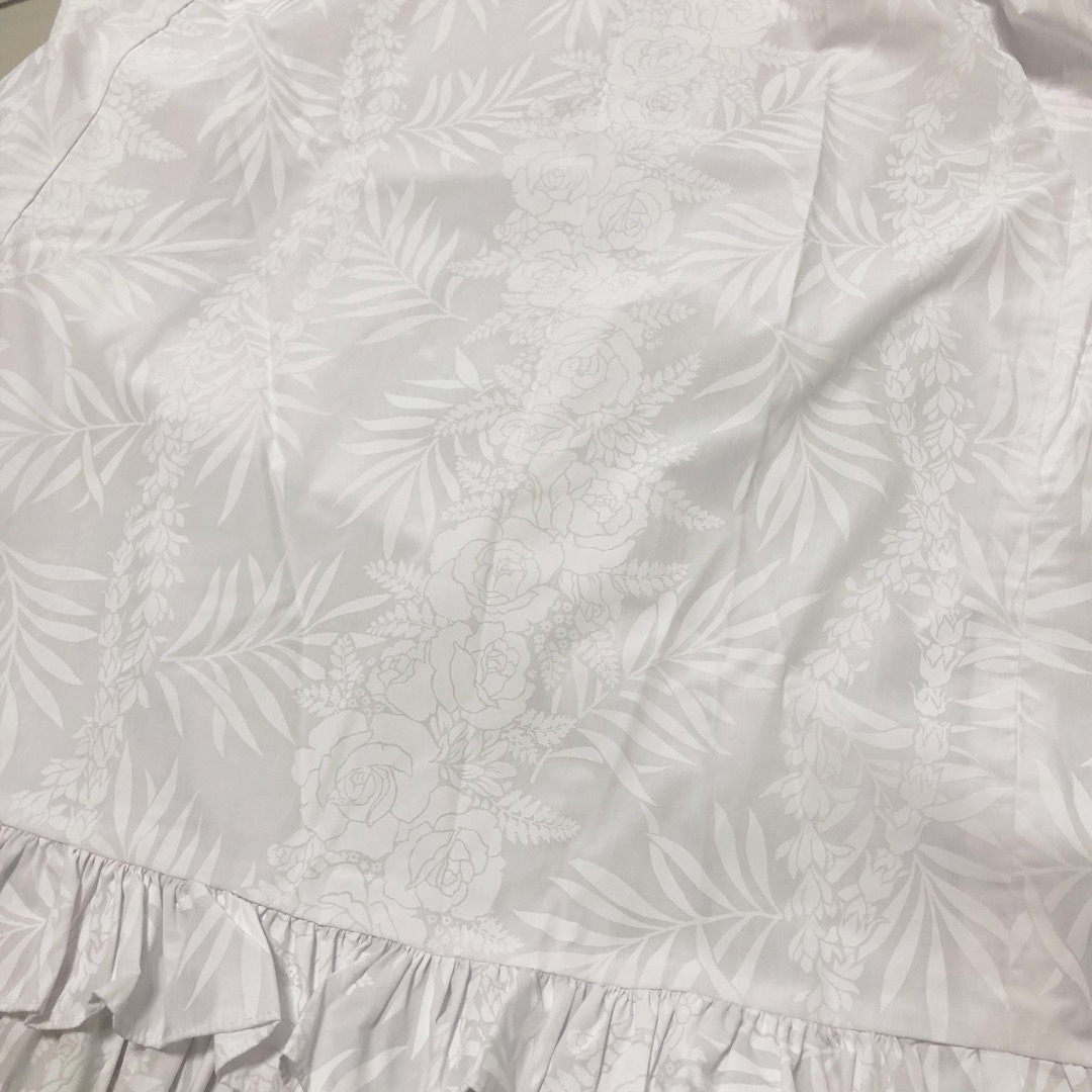 CC Fashions ハワイアンドレス ワンピース 白 フラダンス 衣装