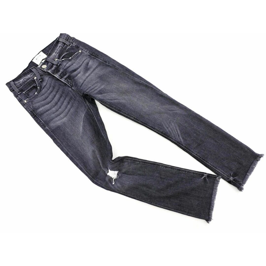 Deuxieme Classe ドゥーズィエムクラス MCGUIRE DENIM マグワイアデニム ボタンフライ ダメージ カットオフ デニムパンツ size24/グレー ■■ レディース