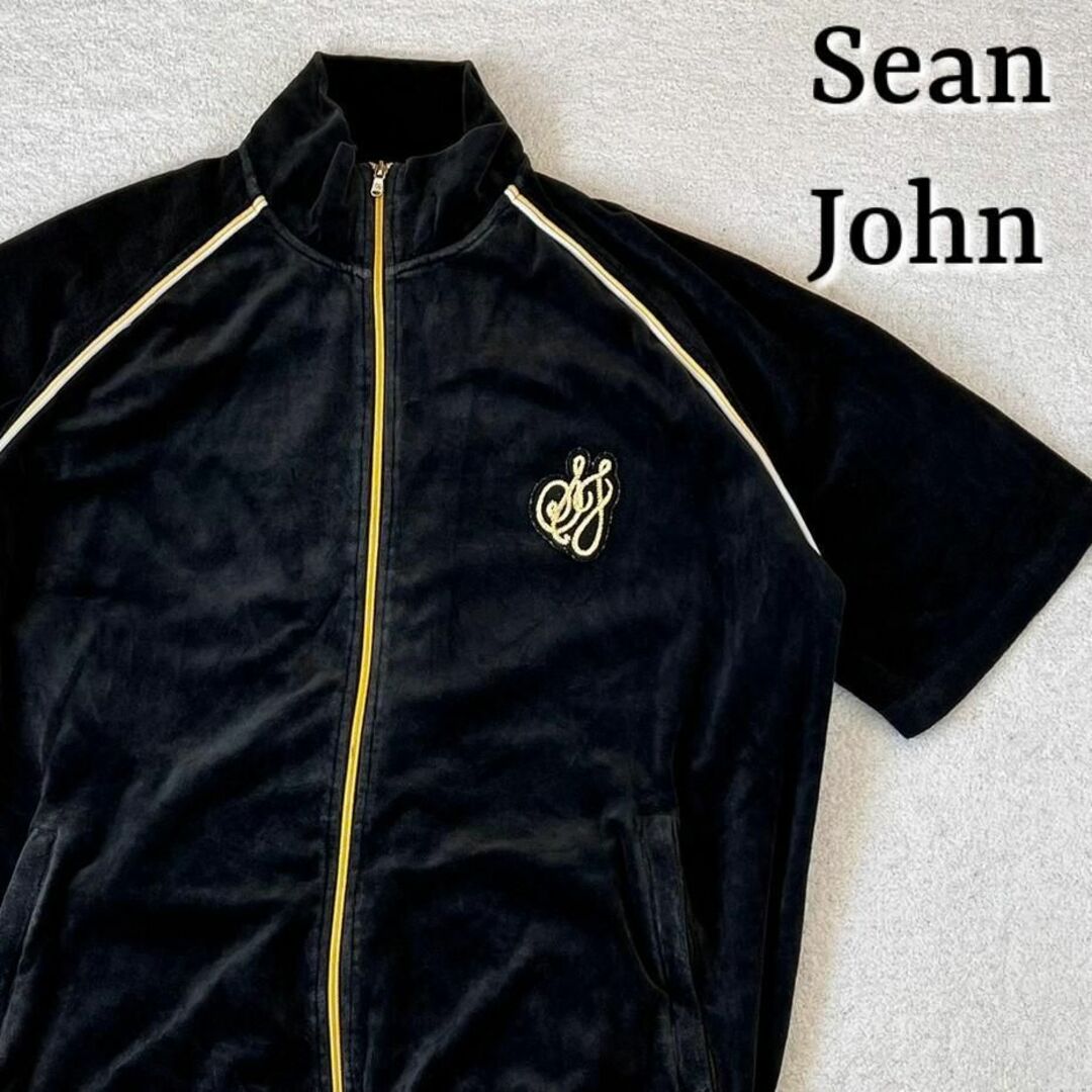 美品 ショーンジョン Sean John ベロア ジャージ 半袖 刺繍 XL | フリマアプリ ラクマ