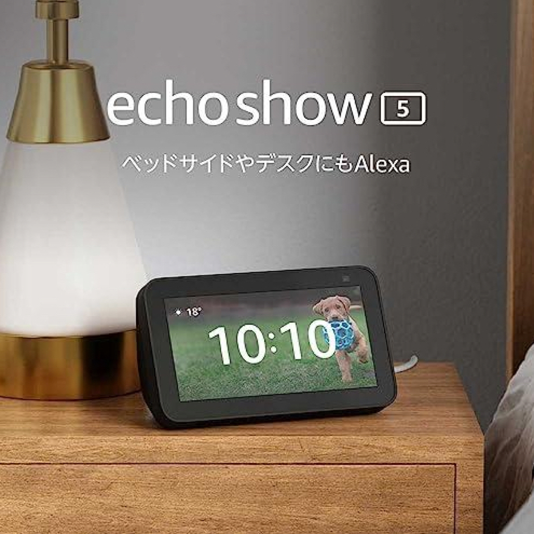 Amazonスマートスピーカー EchoShow5 第2世代 (チャコール)