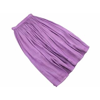 RIVE DROITE リヴドロワ サテン ロング スカート size0/紫 ■◇ レディース(ロングスカート)
