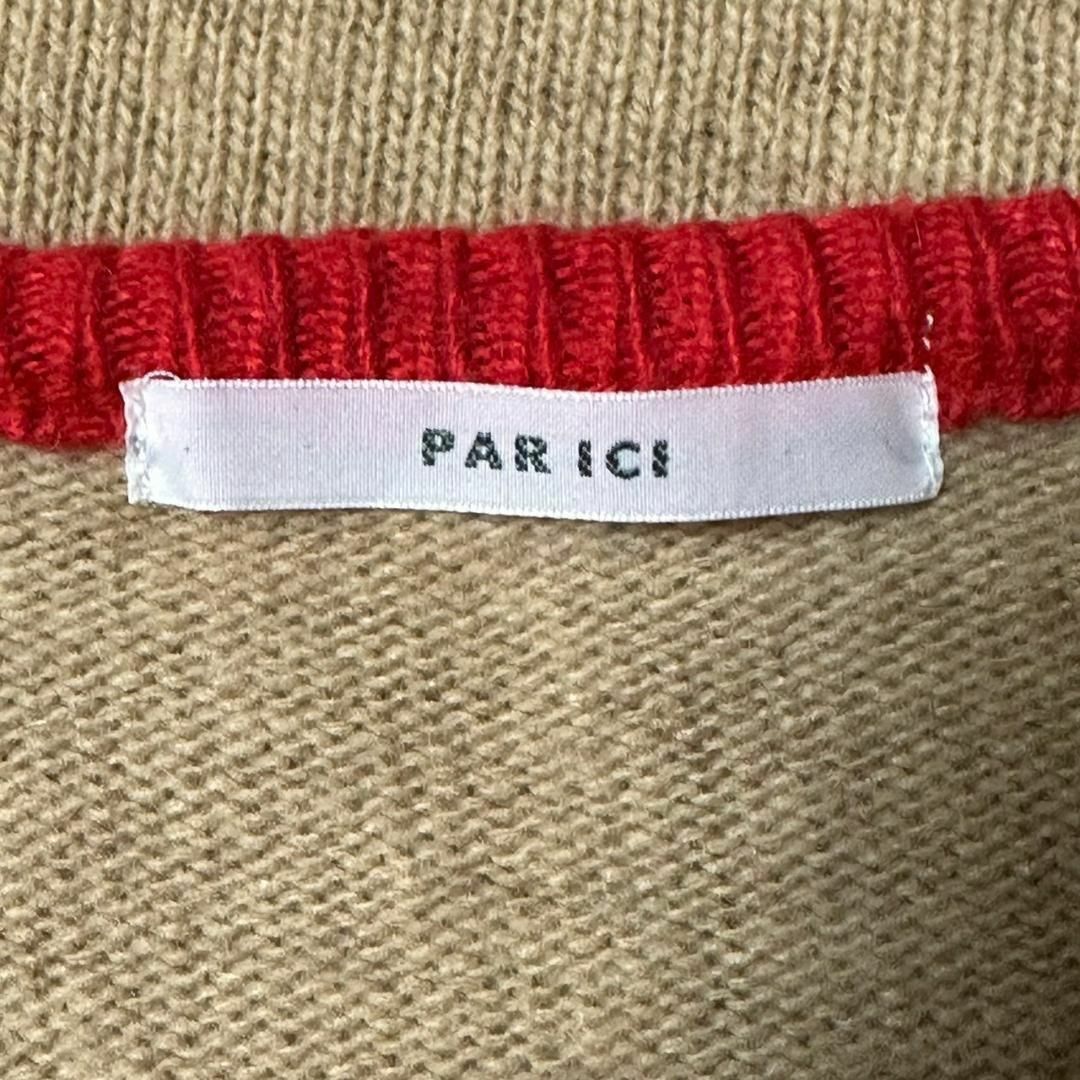 PAR ICI(パーリッシィ)の【PAR ICI】パーリッシィ　ニット　セーター　トップス　チェック　Vネック レディースのトップス(ニット/セーター)の商品写真