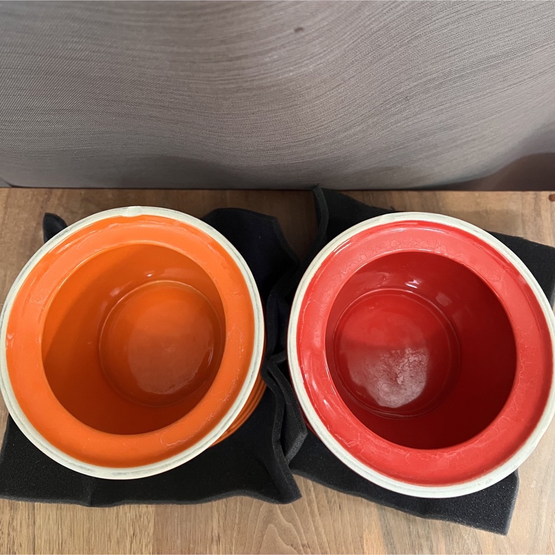 ル・クルーゼ(Le Creuset) ペットボウル ハイスタンド2点セット - 犬