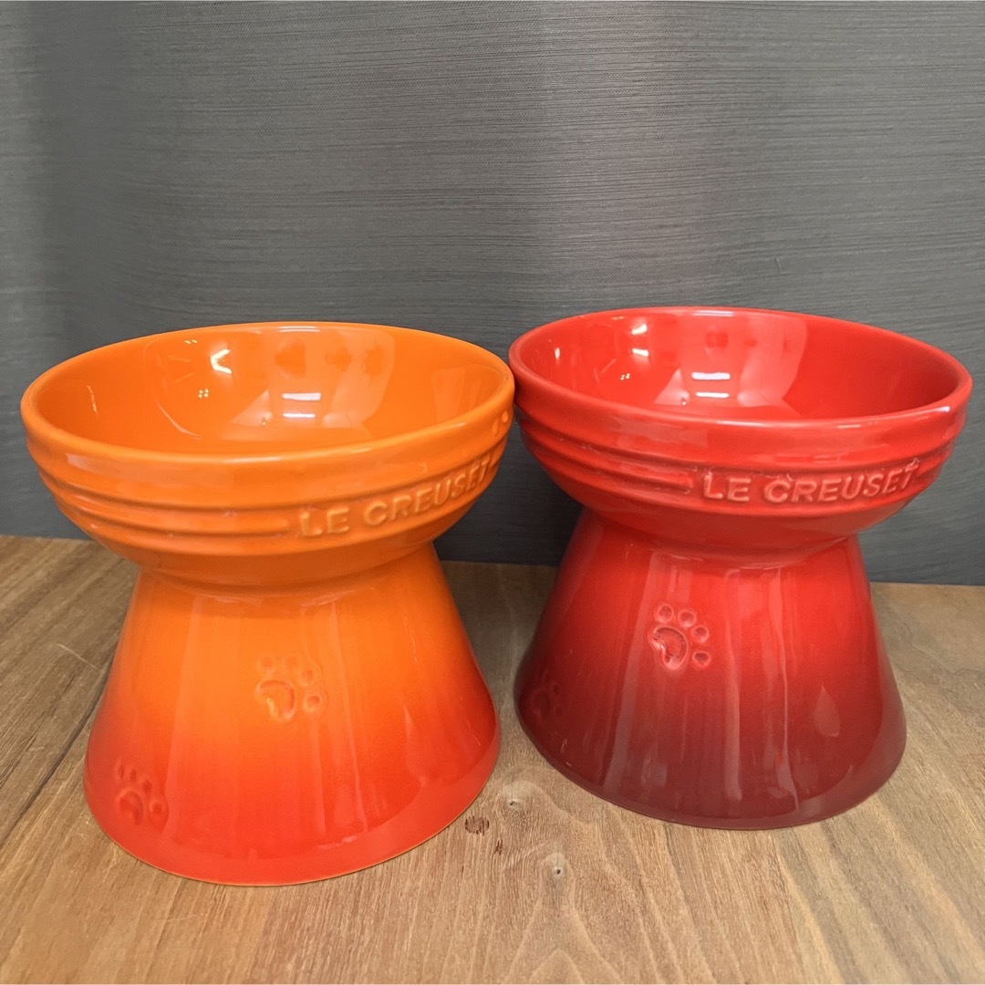 LE CREUSET(ルクルーゼ)のル・クルーゼ(Le Creuset) ペットボウル ハイスタンド2点セット その他のペット用品(犬)の商品写真