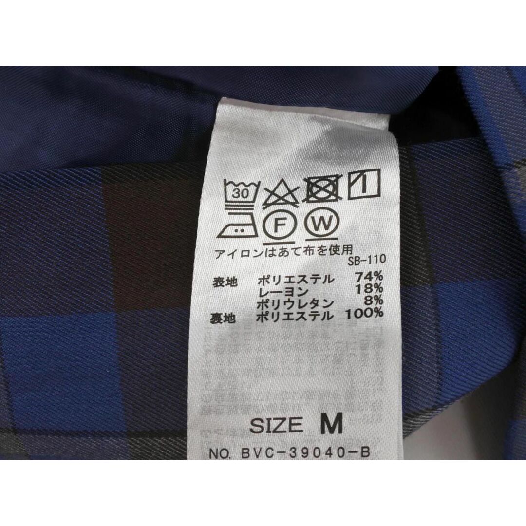 ViS(ヴィス)のVIS ビス チェック ロング スカート sizeM/紺ｘ茶 ■■ レディース レディースのスカート(ロングスカート)の商品写真