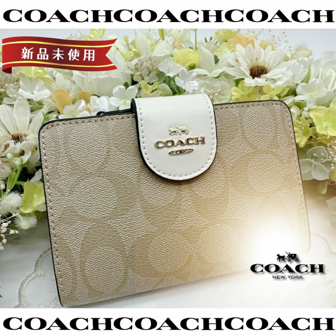 COACH 正規品 2つ折り財布.•*¨*•.•*¨*•.¸¸