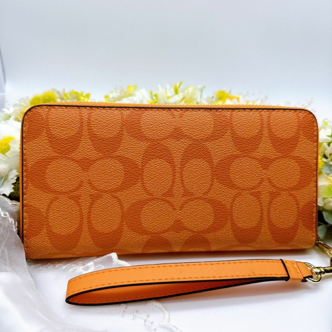 COACH - 【新品・未使用】COACH コーチ 長財布 シグネチャーストラップ