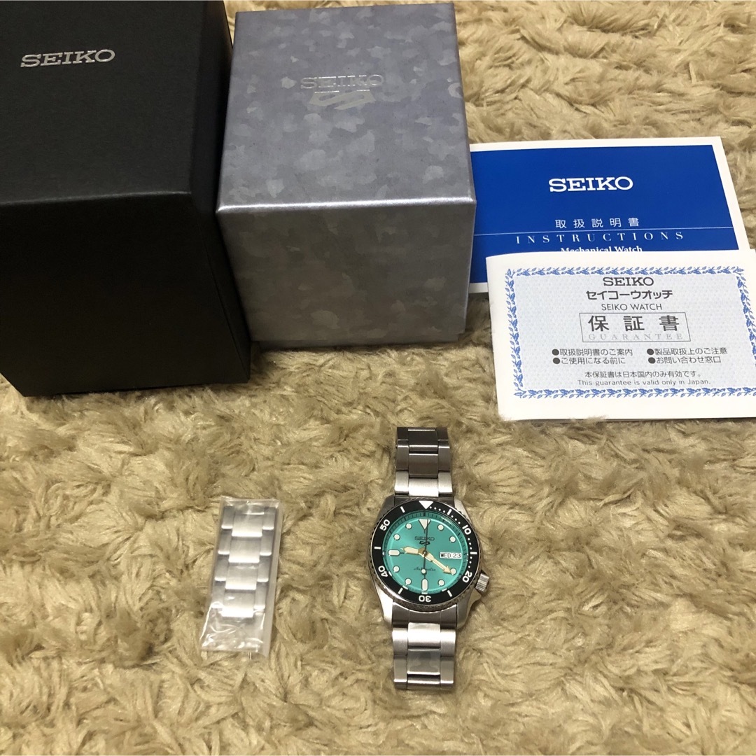 SEIKO(セイコー)のSBSA229 SEIKO セイコー5 スポーツ 自動巻 ターコイズブルー メンズの時計(腕時計(アナログ))の商品写真