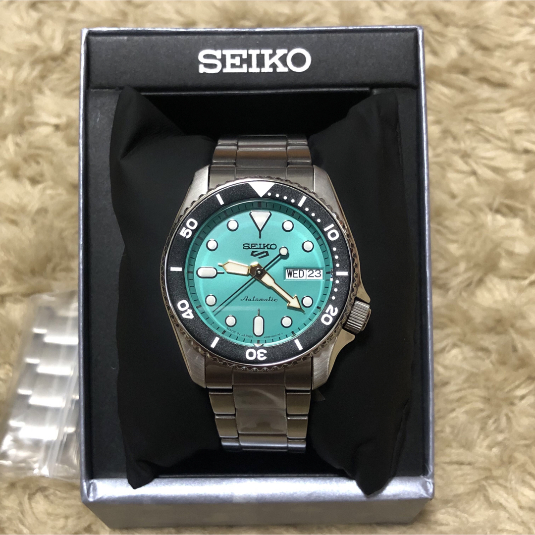 SEIKO(セイコー)のSBSA229 SEIKO セイコー5 スポーツ 自動巻 ターコイズブルー メンズの時計(腕時計(アナログ))の商品写真