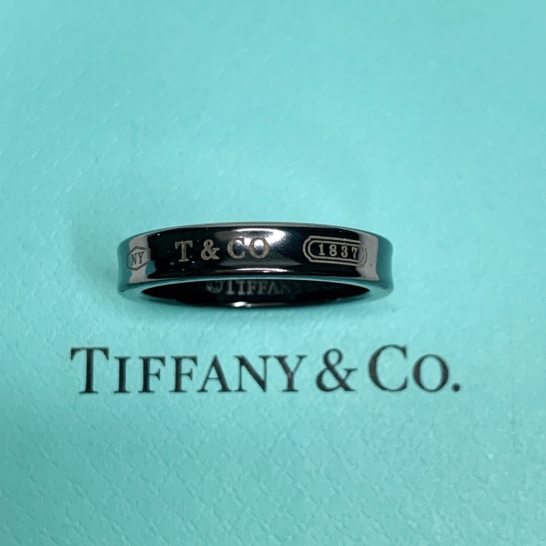 TIFFANY&Co. ティファニー ブラックチタン ナロー リング