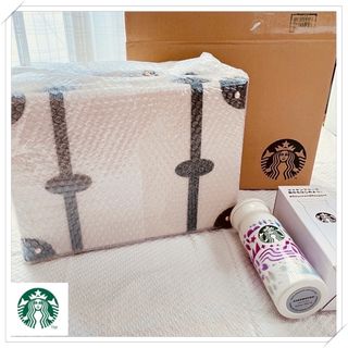 ＊スターバックス トランク＋ステンレスボトル×2＋トライアングルクッションセット