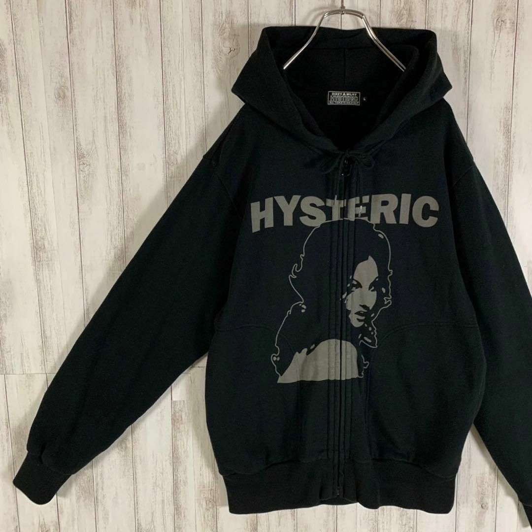 HYSTERIC GLAMOURヒステリックグラマー黒ブラックパーカー希少レア