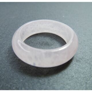 L2 16.5号 ローズクォーツ くりぬきリング 天然石 新品 傷あり　指輪(リング(指輪))