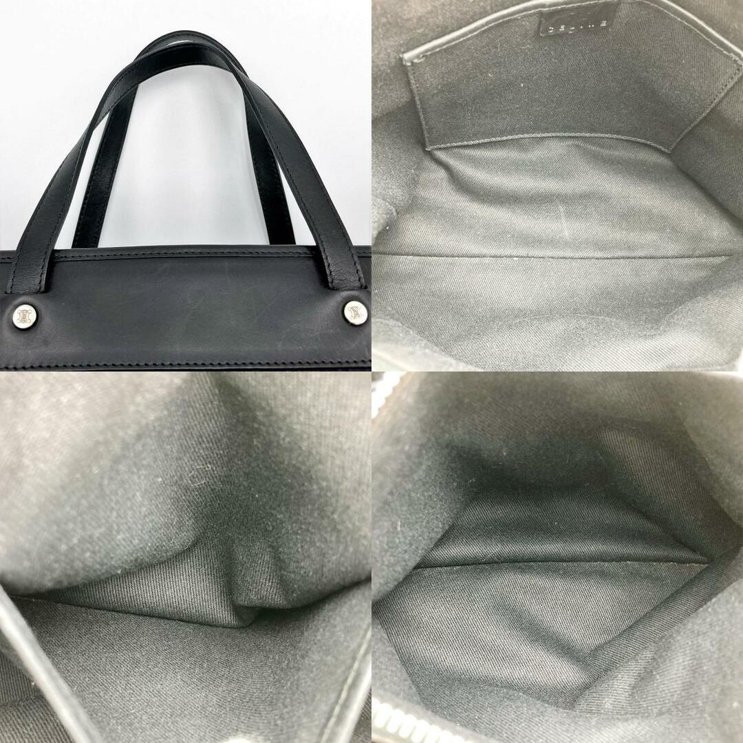 celine(セリーヌ)のCELINE セリーヌ トートバッグ ハンドバッグ Cマカダム ブラック 黒 ナイロン×レザー レディース ファッション CE00/22 USED 中古 レディースのバッグ(トートバッグ)の商品写真