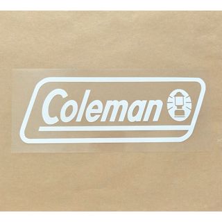 コールマン(Coleman)のセール◆10㎝◆Coleman コールマン ステッカー◆白◆マット◆ホワイト◆(その他)