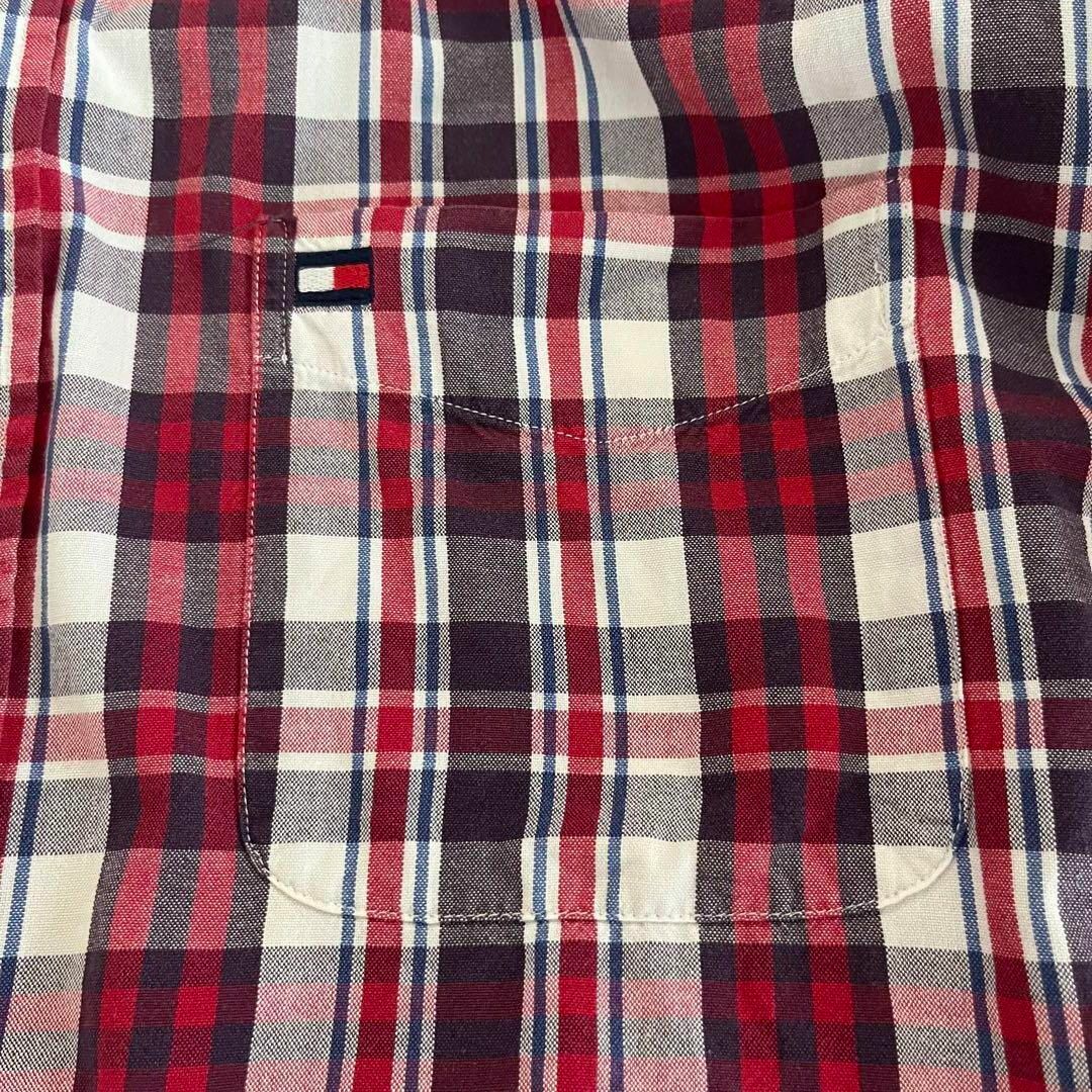 TOMMY HILFIGER(トミーヒルフィガー)のトミーヒルフィガー TOMMY チェックシャツ  ボタンダウン  L～XL相当 メンズのトップス(Tシャツ/カットソー(七分/長袖))の商品写真