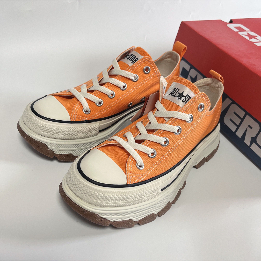 CONVERSE(コンバース)のコンバースオールスターTREKWAVEOXトレックウェーブ25.0厚底オレンジ レディースの靴/シューズ(スニーカー)の商品写真