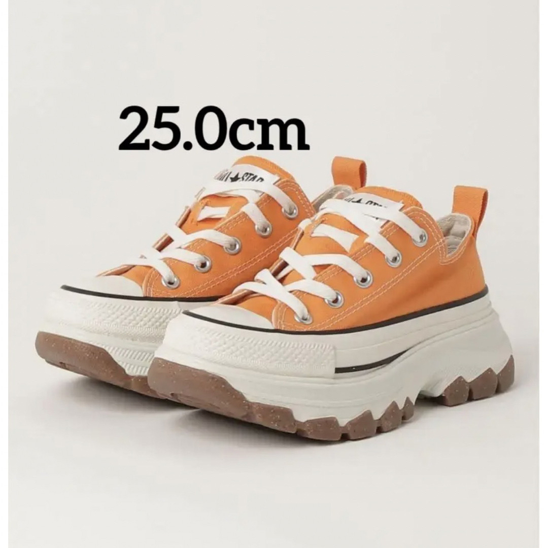 CONVERSE(コンバース)のコンバースオールスターTREKWAVEOXトレックウェーブ25.0厚底オレンジ レディースの靴/シューズ(スニーカー)の商品写真