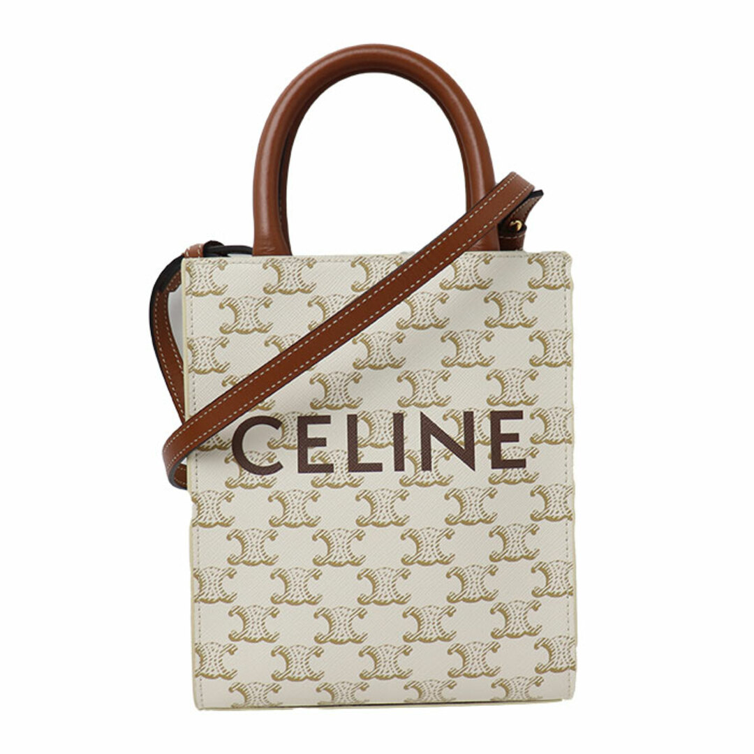 CELINE セリーヌ ミニ バーティカル 2Wayショルダーバッグ ホワイト 194372BZK.01BC レディース【美品】約102107cm穴の数