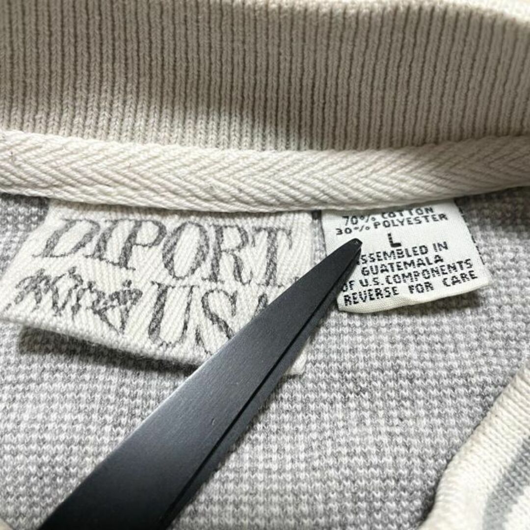 957　海外古着　DIPORT USA　スウェット　刺繍ロゴ　長袖