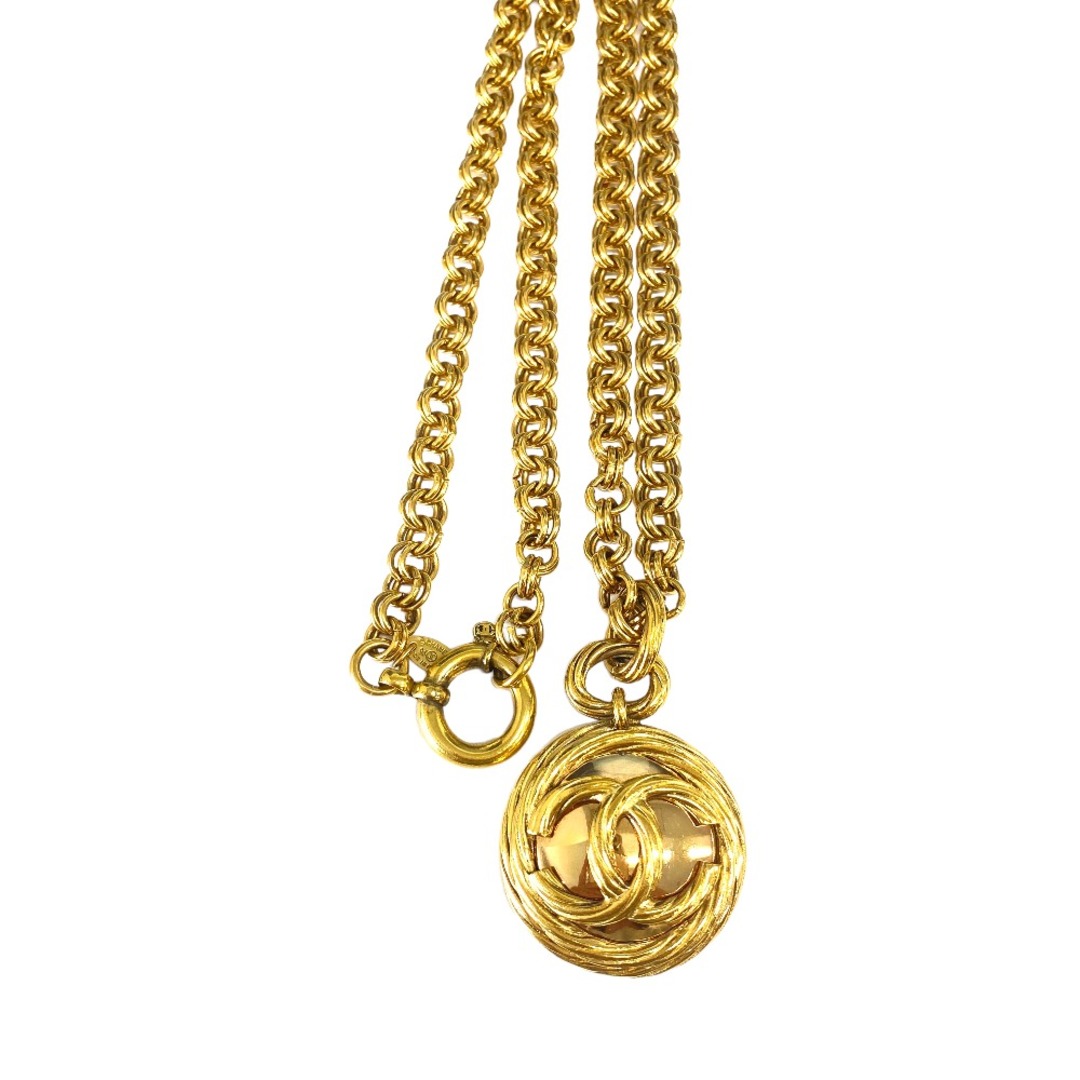 国内発送・すぐ届く【CHANEL】ロングネックレス ココマーク □シャネル□ ココマーク ロングネックレス ゴールド フラワー