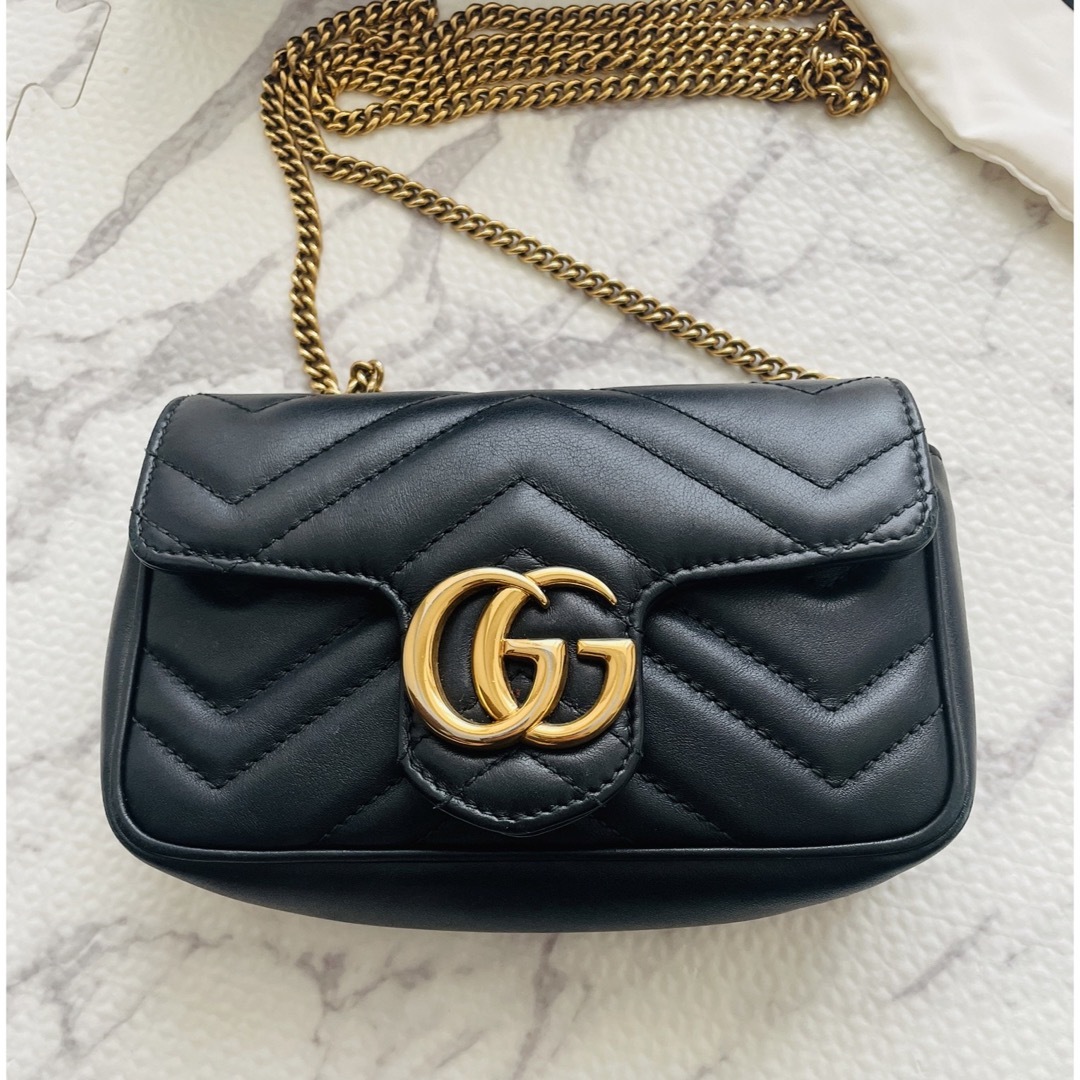 Gucci(グッチ)の最終価格　GUCCI マーモント　キルティングレザースーパーミニバック レディースのバッグ(ショルダーバッグ)の商品写真