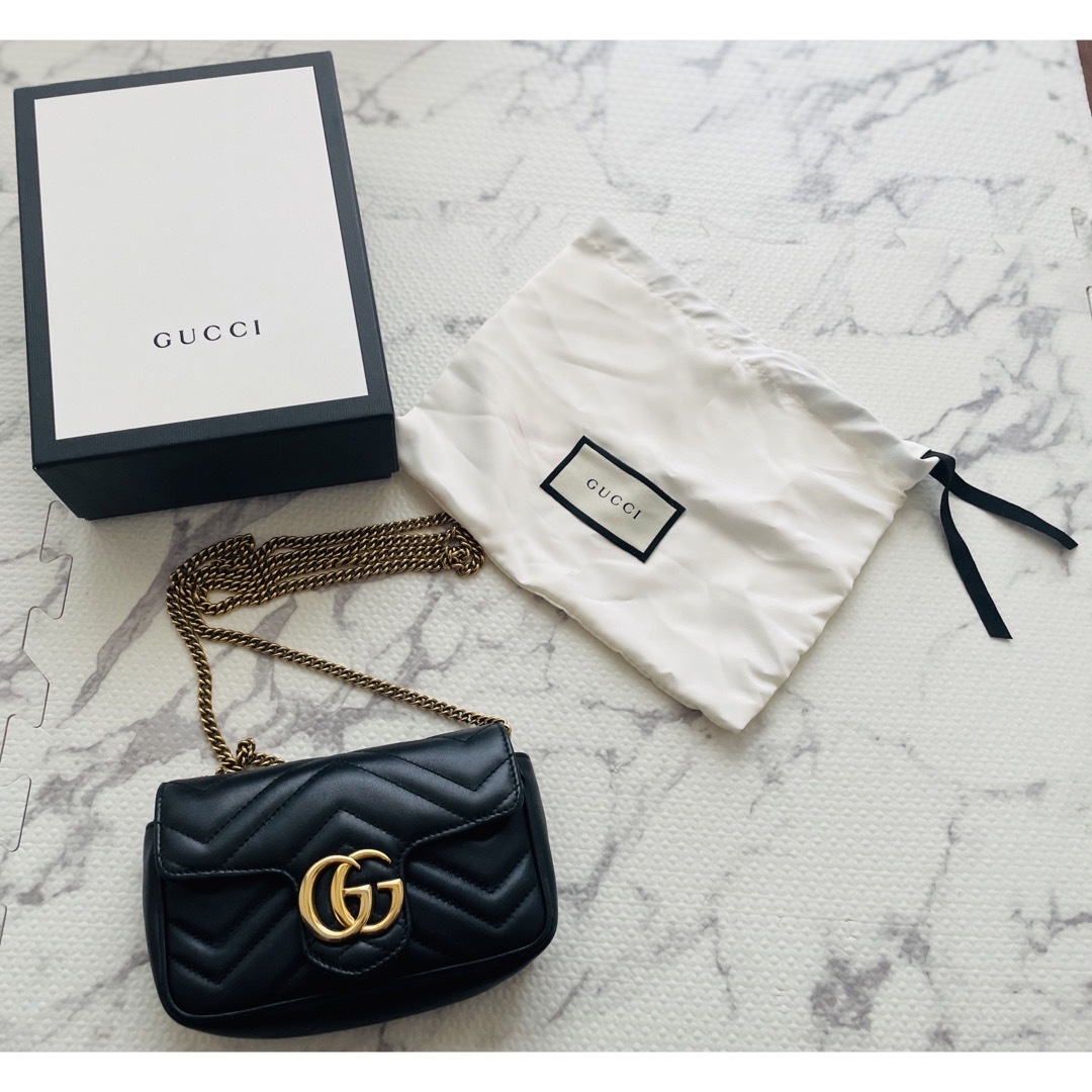 Gucci - 最終価格 GUCCI マーモント キルティングレザースーパーミニ