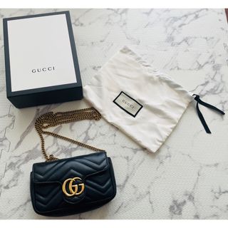 グッチ(Gucci)の最終価格　GUCCI マーモント　キルティングレザースーパーミニバック(ショルダーバッグ)