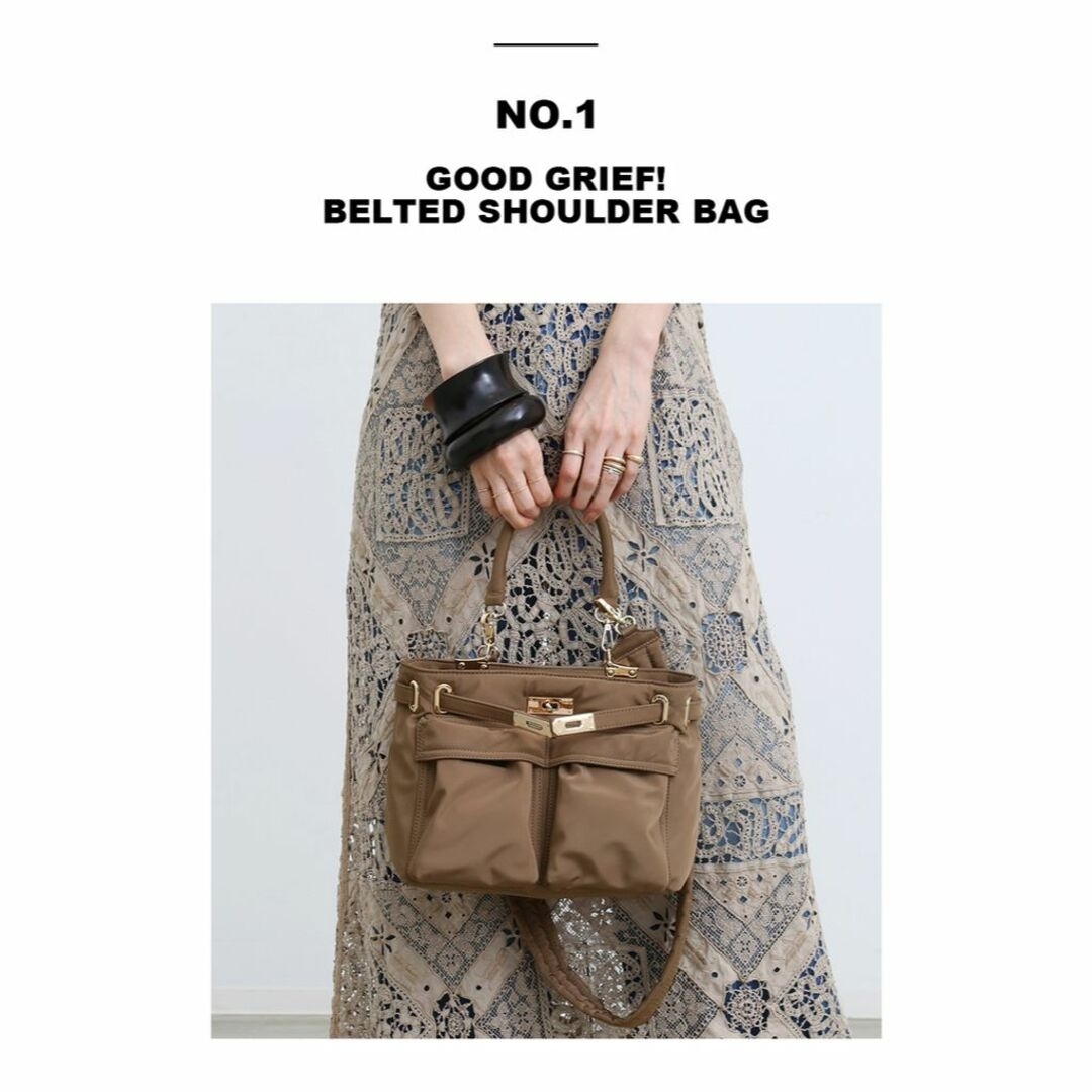 【GOOD GRIEF！/グッドグリーフ】BELTED SHOULDER BAG