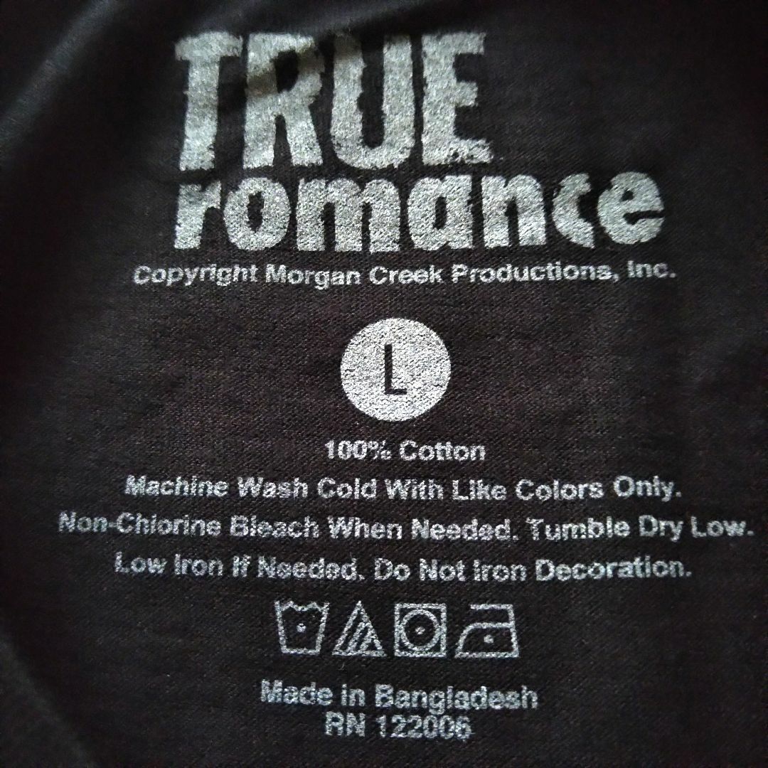 トゥルー・ロマンス Tシャツ Lサイズ 黒 ムービーTシャツ 映画T トゥルー・ロマンス Tシャツ Lサイズ 黒 ムービーTシャツ 映画T