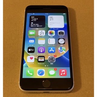 アイフォーン(iPhone)のiPhone SE 第2世代 (SE2) ホワイト 64GB バッテリー81%(スマートフォン本体)