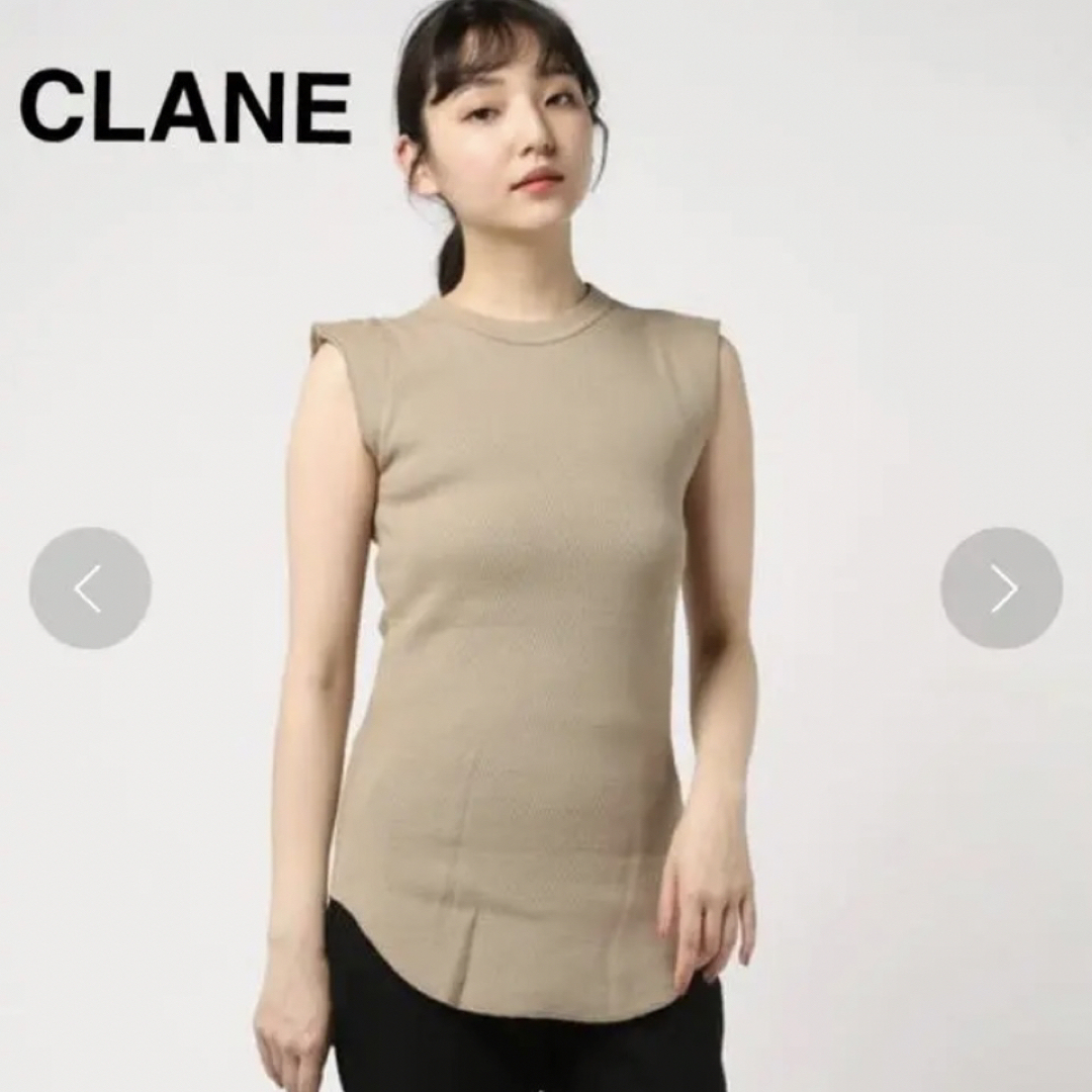 CLANE(クラネ)のCLANE サーマルトップス　黒 レディースのトップス(カットソー(半袖/袖なし))の商品写真