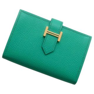 ☆良品☆HERMES Ｈロゴ ベアン カードケース  #0641.561