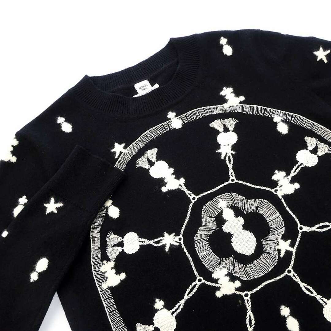 Hermes - エルメス ニット サーベル飾り袋 刺繍 長袖 セーター