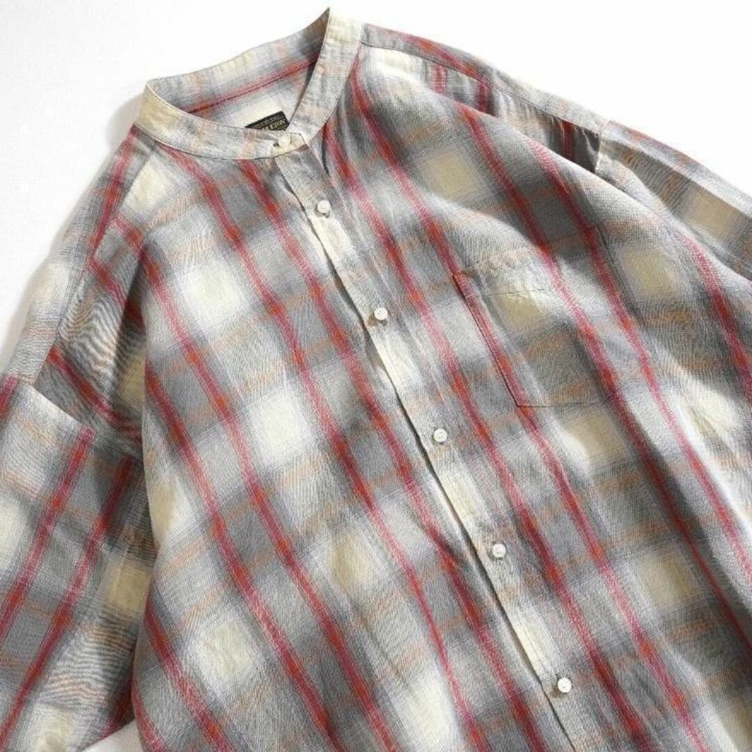 979*美品 ペンドルトン PENDLETON 麻混 チェックロングワンピース