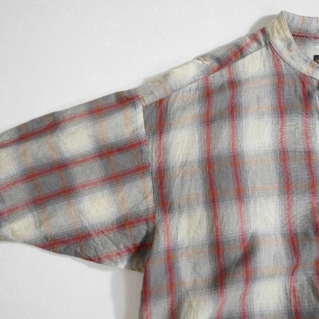 979*美品 ペンドルトン PENDLETON 麻混 チェックロングワンピース