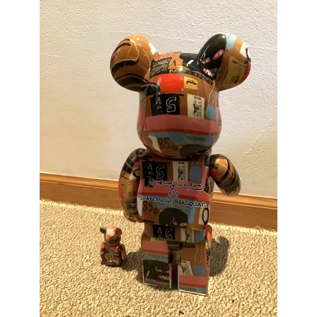 BE@RBRICK Andy W JEAN-M BASQUIAT100 400％フィギュア