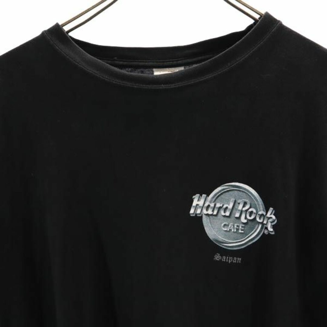 ハードロックカフェ　黒Tシャツ　バックプリント