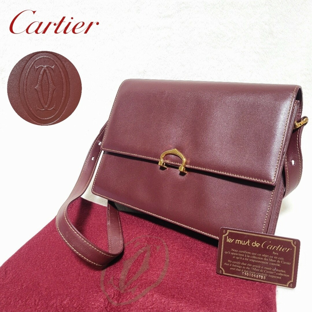 美品　cartier ショルダーバッグ