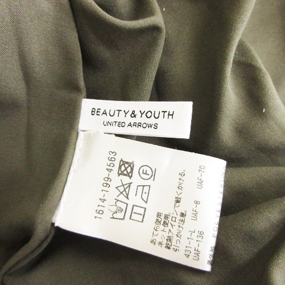 BEAUTY&YOUTH UNITED ARROWS(ビューティアンドユースユナイテッドアローズ)のユナイテッドアローズ ビューティー&ユース ギャザースカーチョ カーキ 緑 L レディースのパンツ(その他)の商品写真