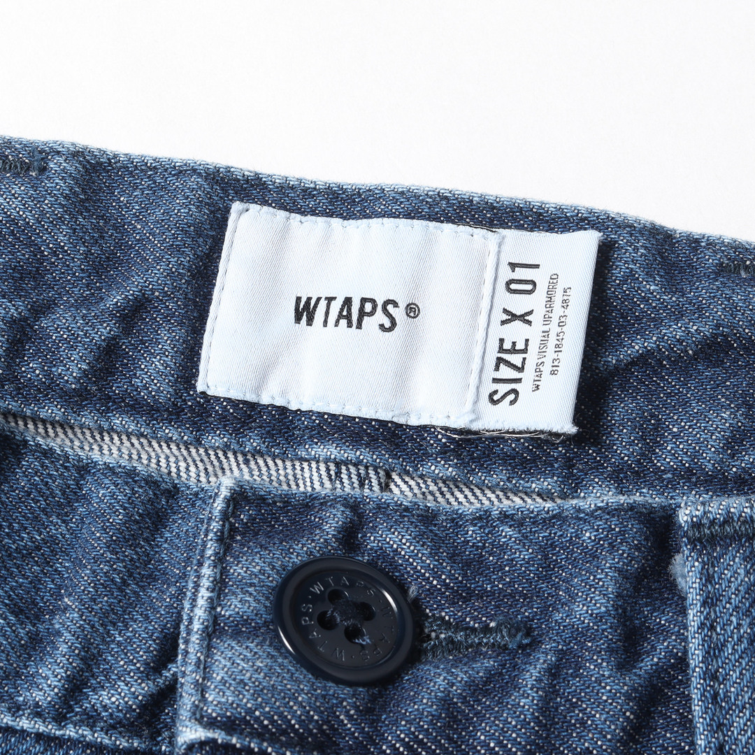 W)taps(ダブルタップス)のWTAPS ダブルタップス パンツ サイズ:S 23SS ウォッシュ加工 ワーク デニム ショーツ WRKS2001 / SHORTS / COTTON. DENIM インディゴ ブルー ボトムス ズボン ショートパンツ 【メンズ】 メンズのパンツ(ショートパンツ)の商品写真