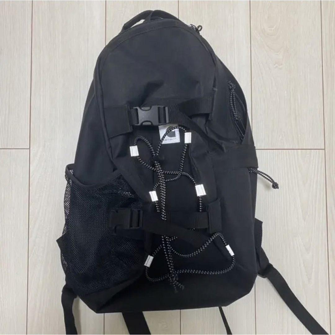 carhartt(カーハート)のCarhartt　白黒ロゴ　リュック　リフレクター　ブラック メンズのバッグ(バッグパック/リュック)の商品写真