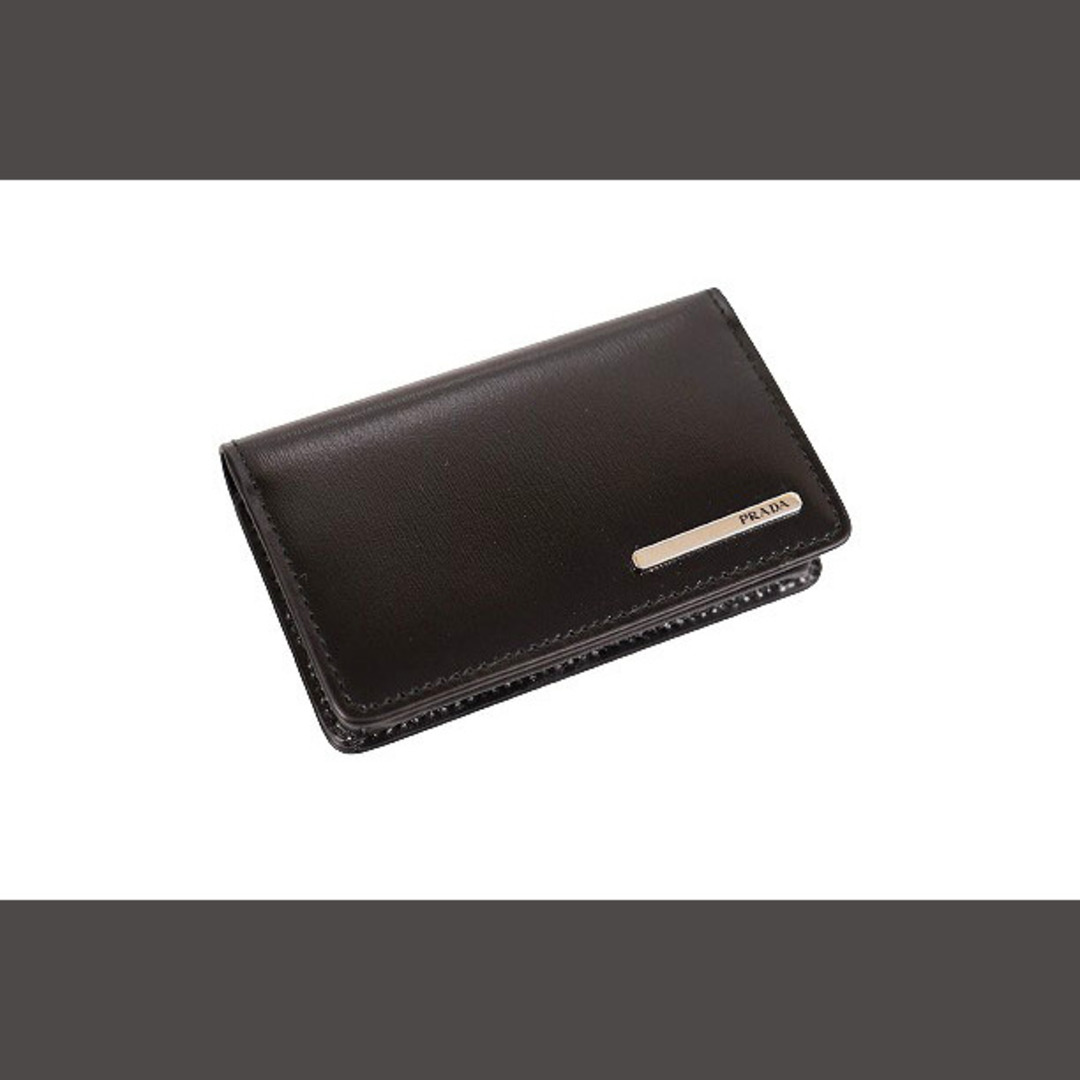 PRADA - プラダ PRADA ブラック レザー カード ケース 名刺入れ○の ... プラダ レザーカードケース 名刺入れ