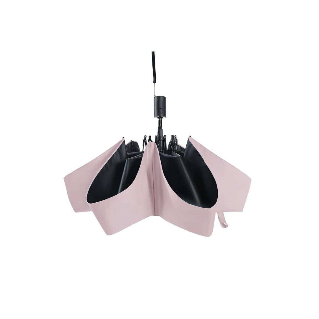 【色: 自動－ピンク】日傘 折り畳み傘 超軽量136g 晴雨兼用 99.9%以上