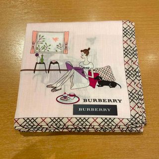 バーバリー(BURBERRY)のバーバリーハンカチ女の子ピンク(ハンカチ)